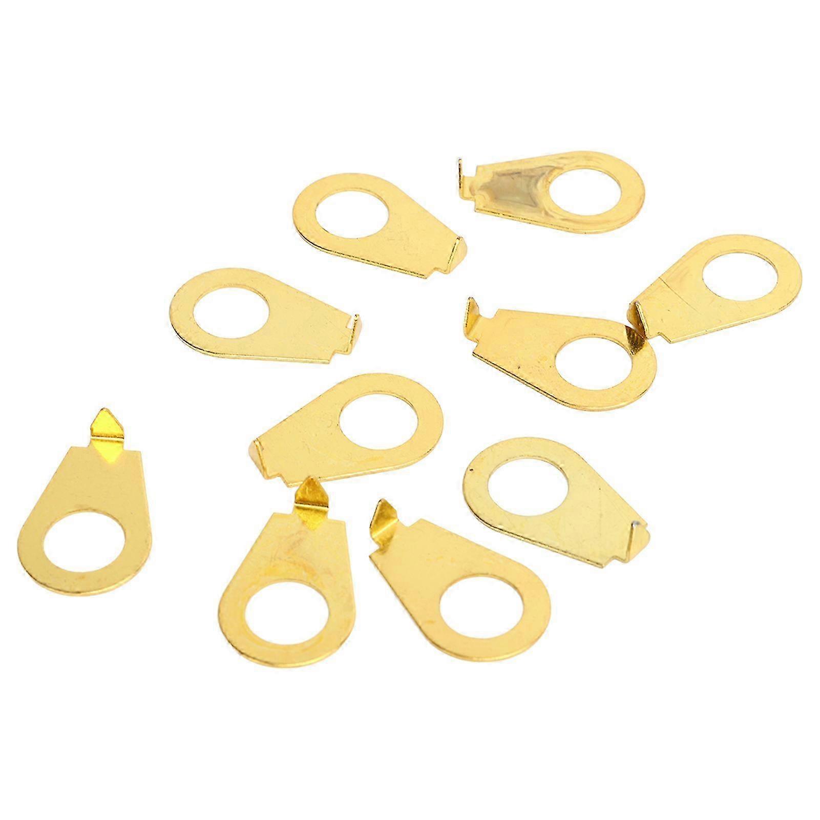 10pcs ידית גיטרה מצביע צלחת פוטנציומטר מצביע מתכת מכונת כביסה אביזרי גיטרה חשמלית צבע זהב