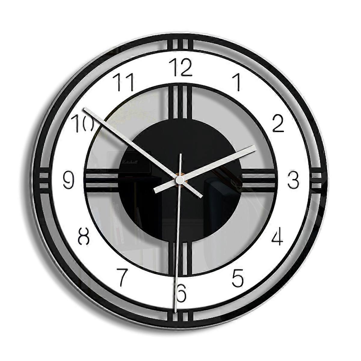 Battery-Operated Modern Analog Metal Wall Clock, Home Decor Timekeeper with Easy Installation, Silent Non-Ticking Movement for Serene Living Spaces