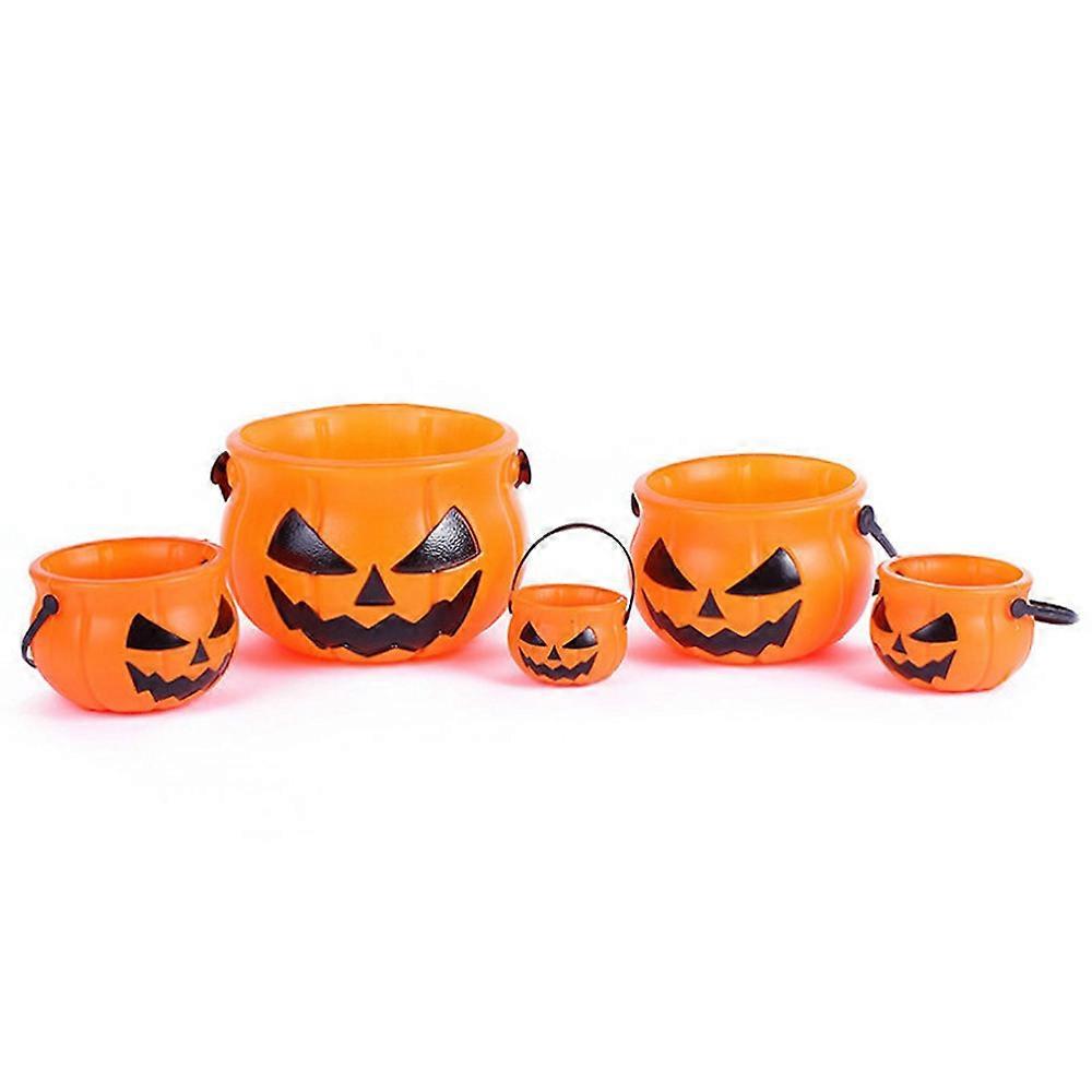 Halloween Candy Holder, Reusable Pumpkin Bucket, Eco-Friendly Plastic