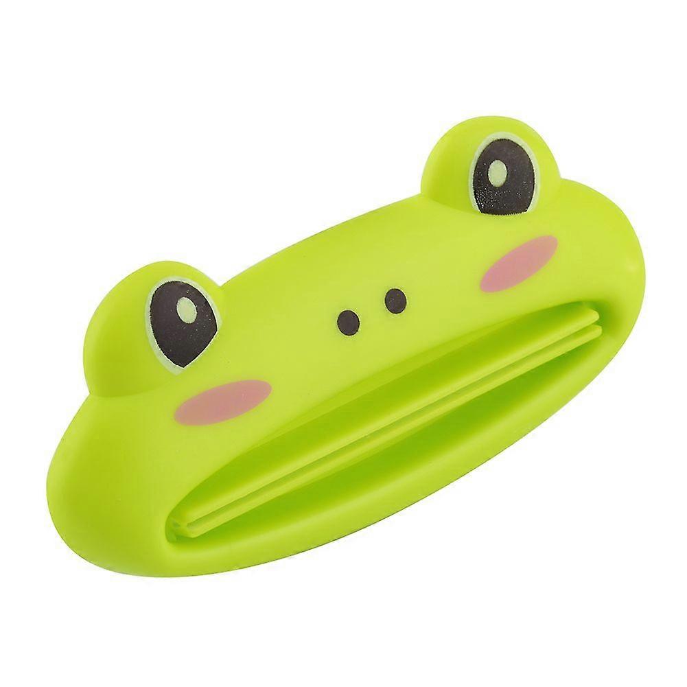 2pc Toothpaste Tube Squeezer Easy Squeeze Paste Dispenser Roll Holder Cartoon Frog