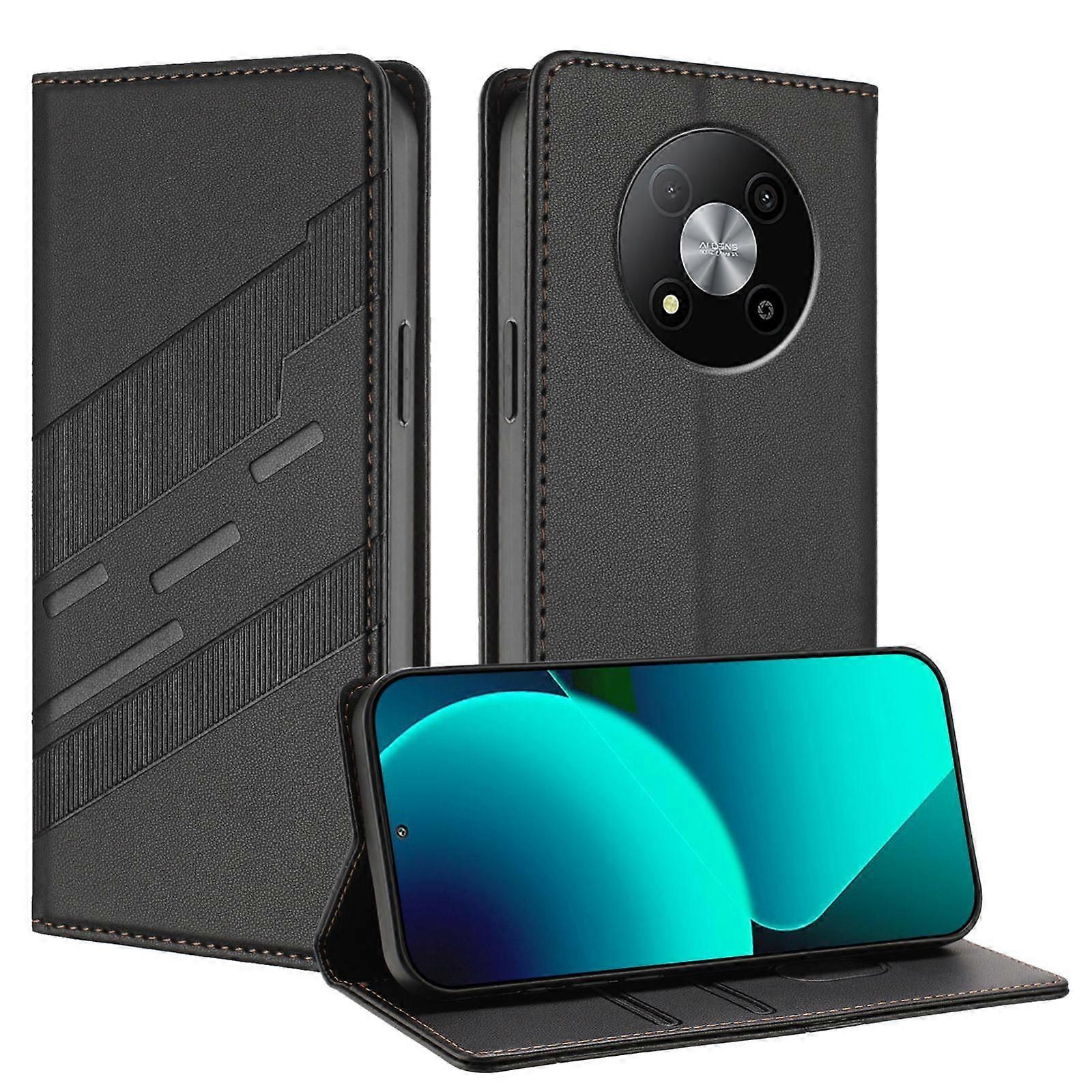 Embossed Wallet PU Case For ZTE Blade A73 5G