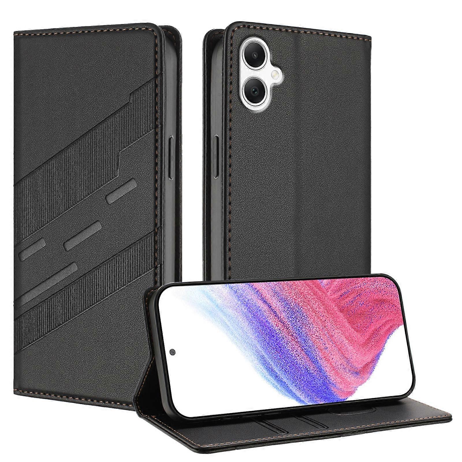 Embossed Multi-functional Wallet Retro Leather Phone Case