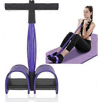 Bauchtrainer, Sit-up-Trainingsgeräte, Bodybuilding-Expander, Ganzkörpertrainer für Zuhause, 6 Schläuche, elastisches Zugseil, multifunktionale Beingymnastik
