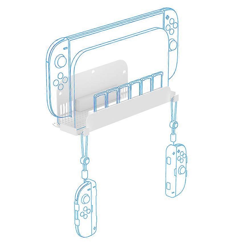 Universal Wall Bracket Organizer Accessories for Switch2/Switch/OLED (White)
