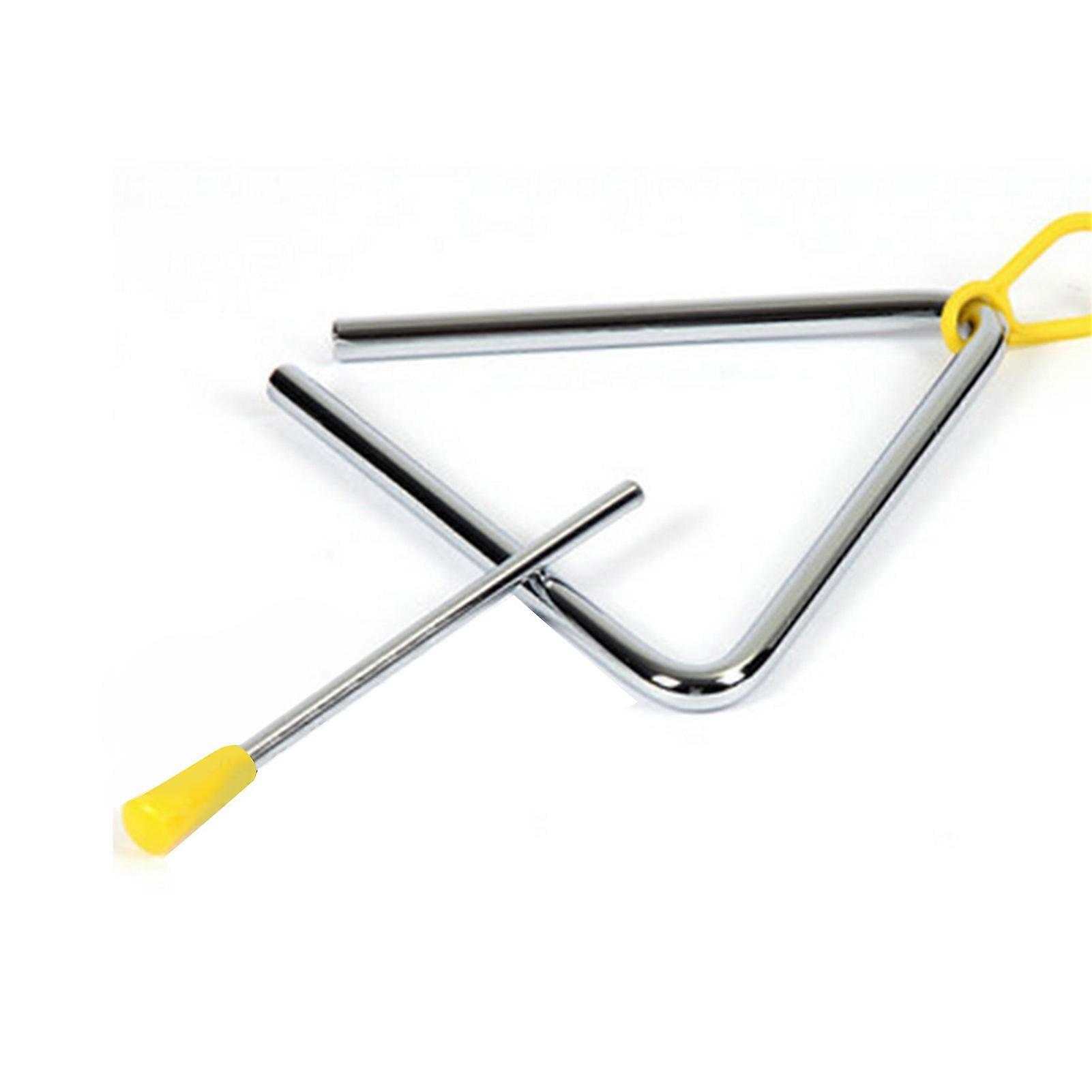 Triângulo de percussão de mão Instrumento de ritmo de metal de 4 polegadas para crianças