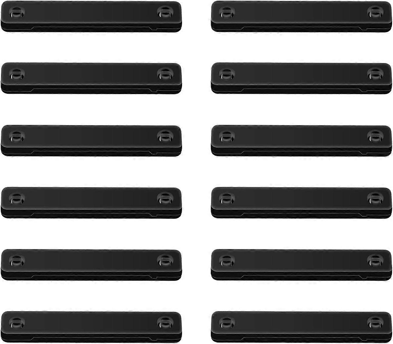 12 Magnetic Window Clips, Magnetic Screen Clips, Screen Window Fastener Buckles, Magnetic Magnets for Window Screens, for Insect Screens-Black