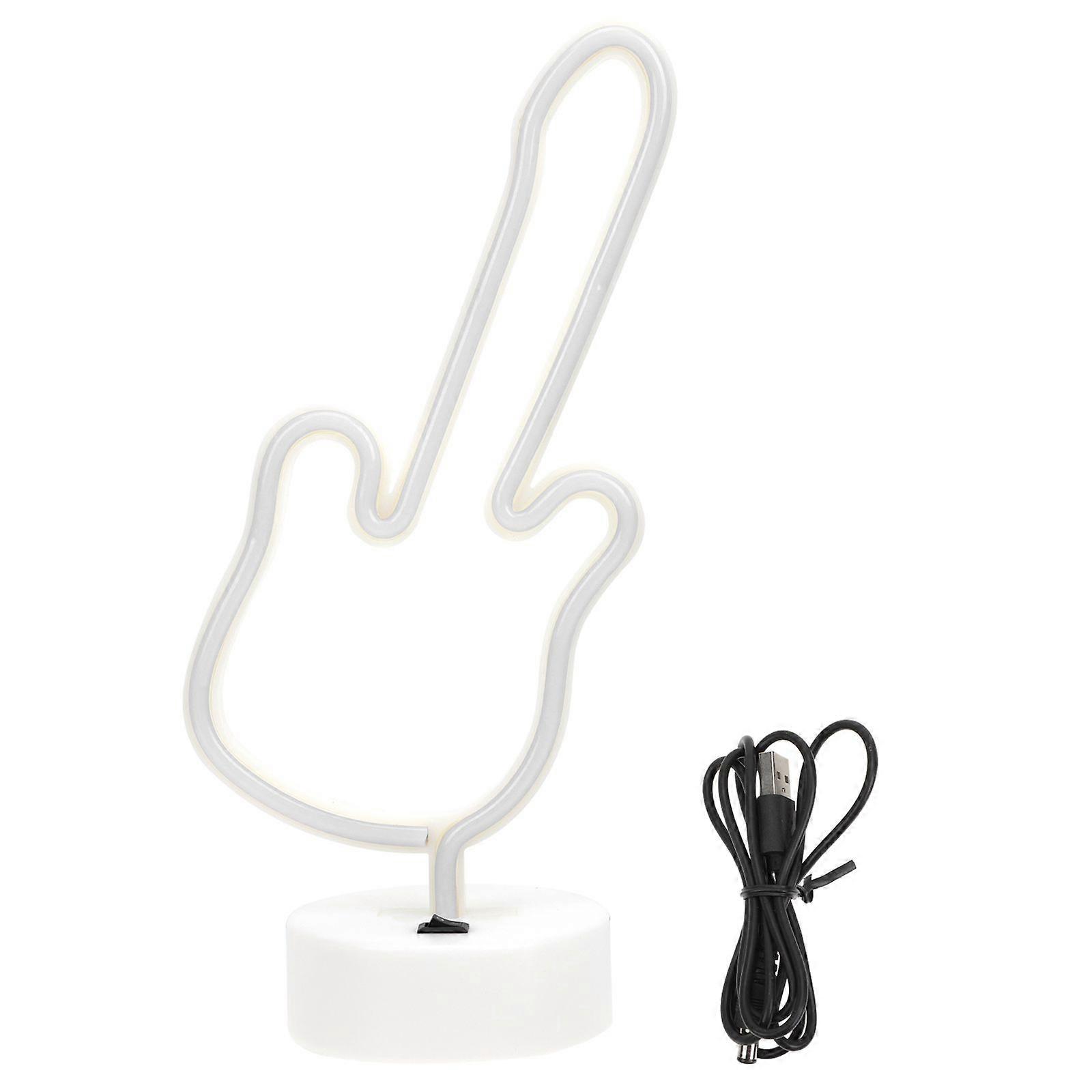 Guitar Modeling Neon Light Unique LED Night Light Scene Layout Light Decor