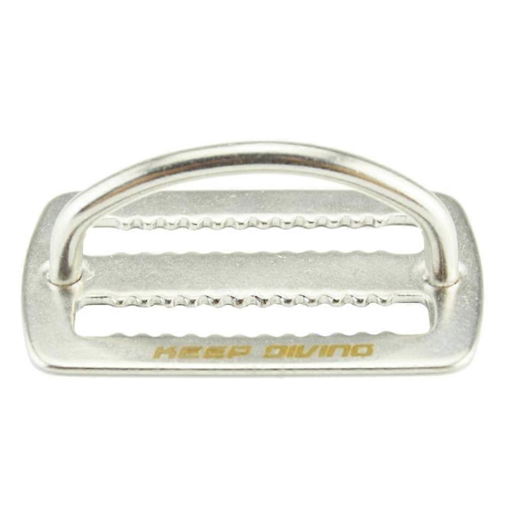 Stainless Steel Diving Weight Belt Slide Keeper D Ring Webbing Harness Belt Retainer Stopper Freediving BCD Accessoires