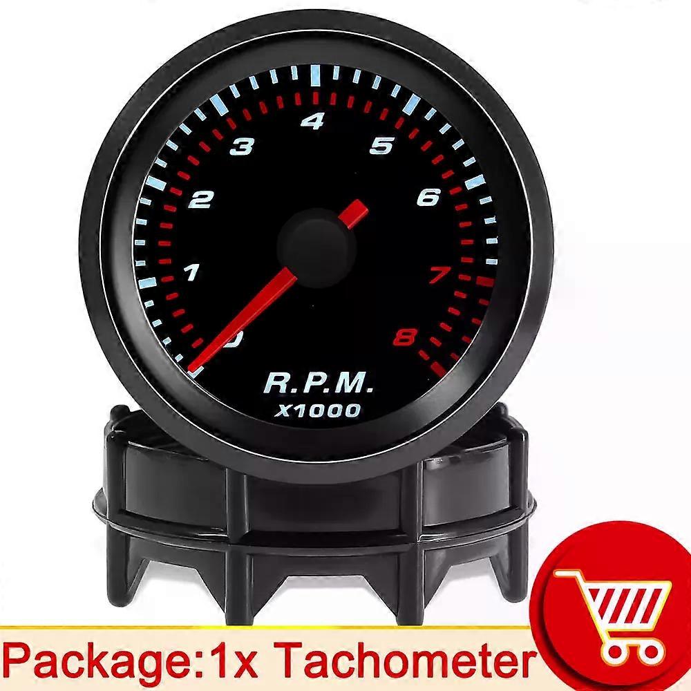 AD אור לבן 52 מ"מ מד טמפרטורת מים + חיישן וולט שמן טמפרטורת שמן לחץ סל"ד טכומטרים מד הגברת ואקום