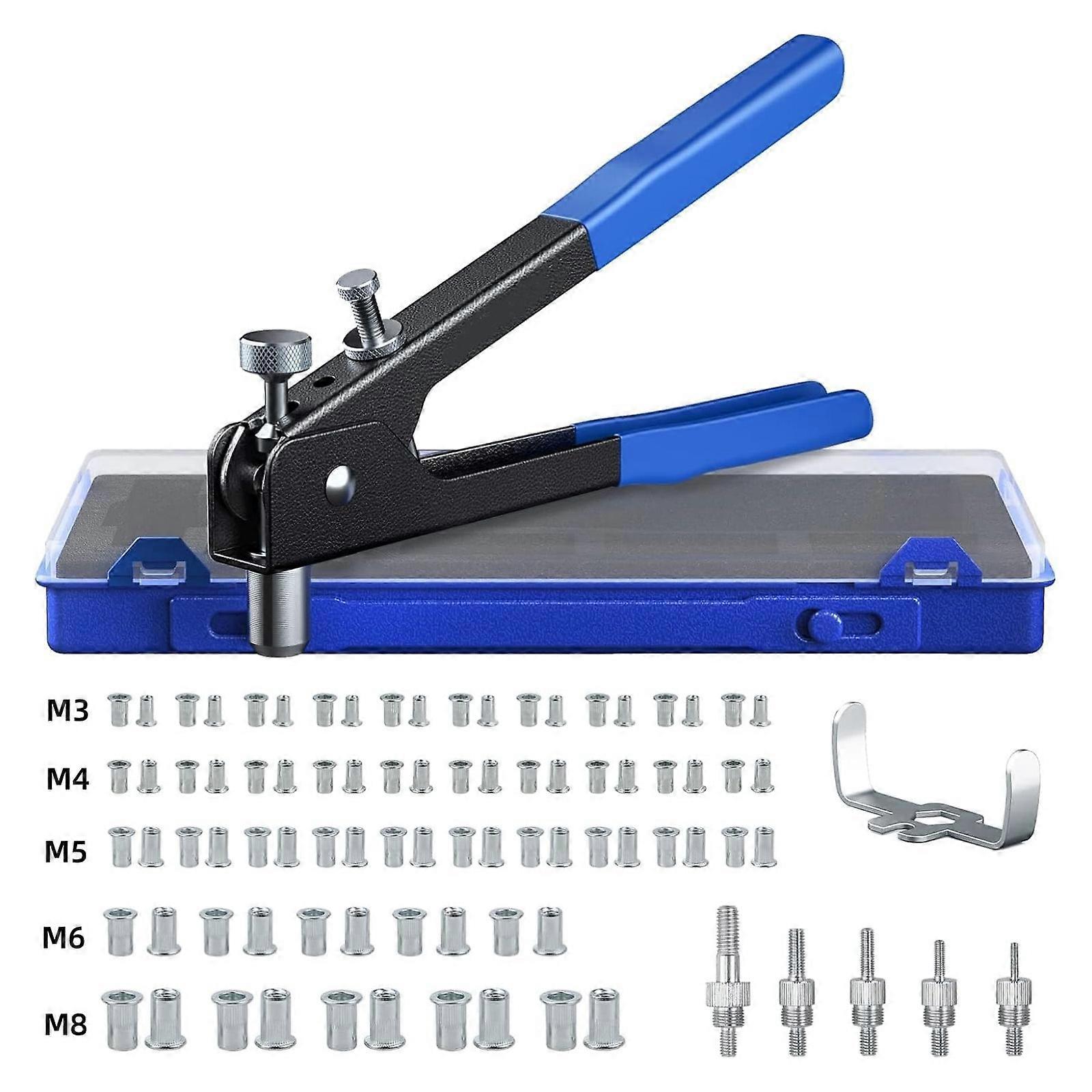 Steel Rivet Nut Gun, Manual Hand Tool Set, Rivet Nuts