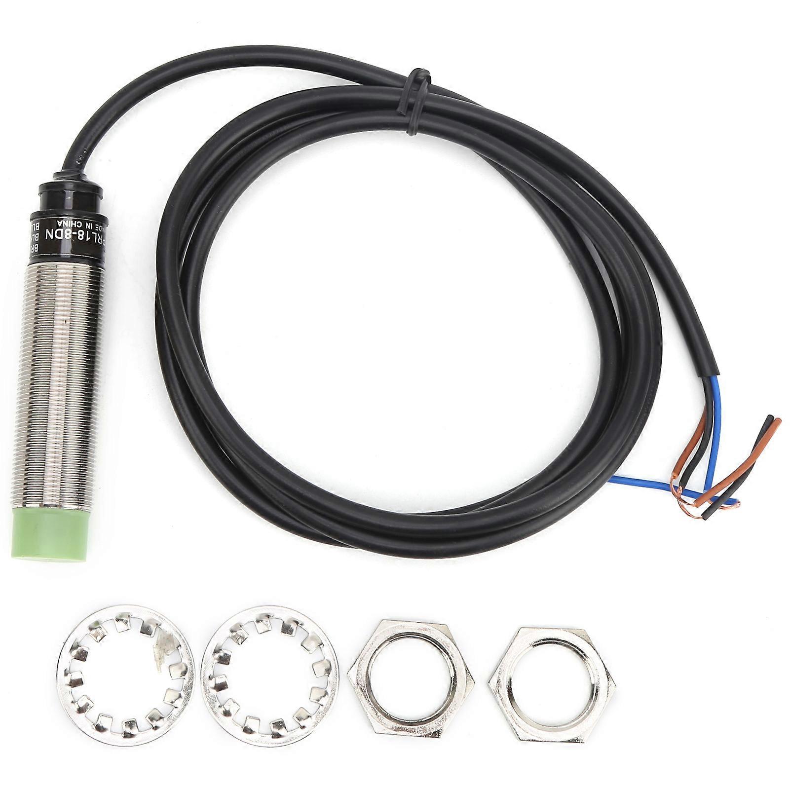BERM Approach Switch Sensor Cylindrical 3‑Wire Power Control Equipment PRL18‑8DN 10-30VDC