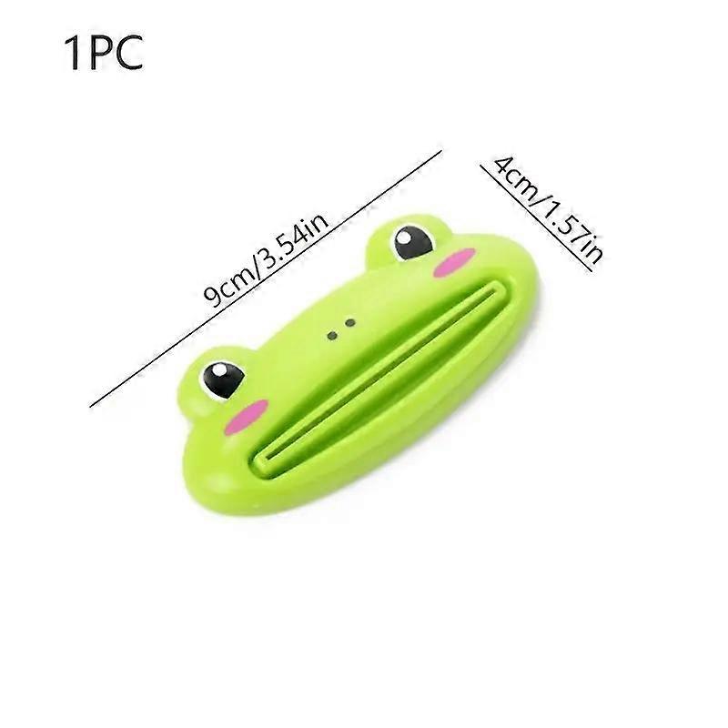 1pc Cartoon Animal Toothpaste Squeezer, Plastic Freestanding Bathroom Accessory, Fun Shaped Cleanser Holder, No Power Needed