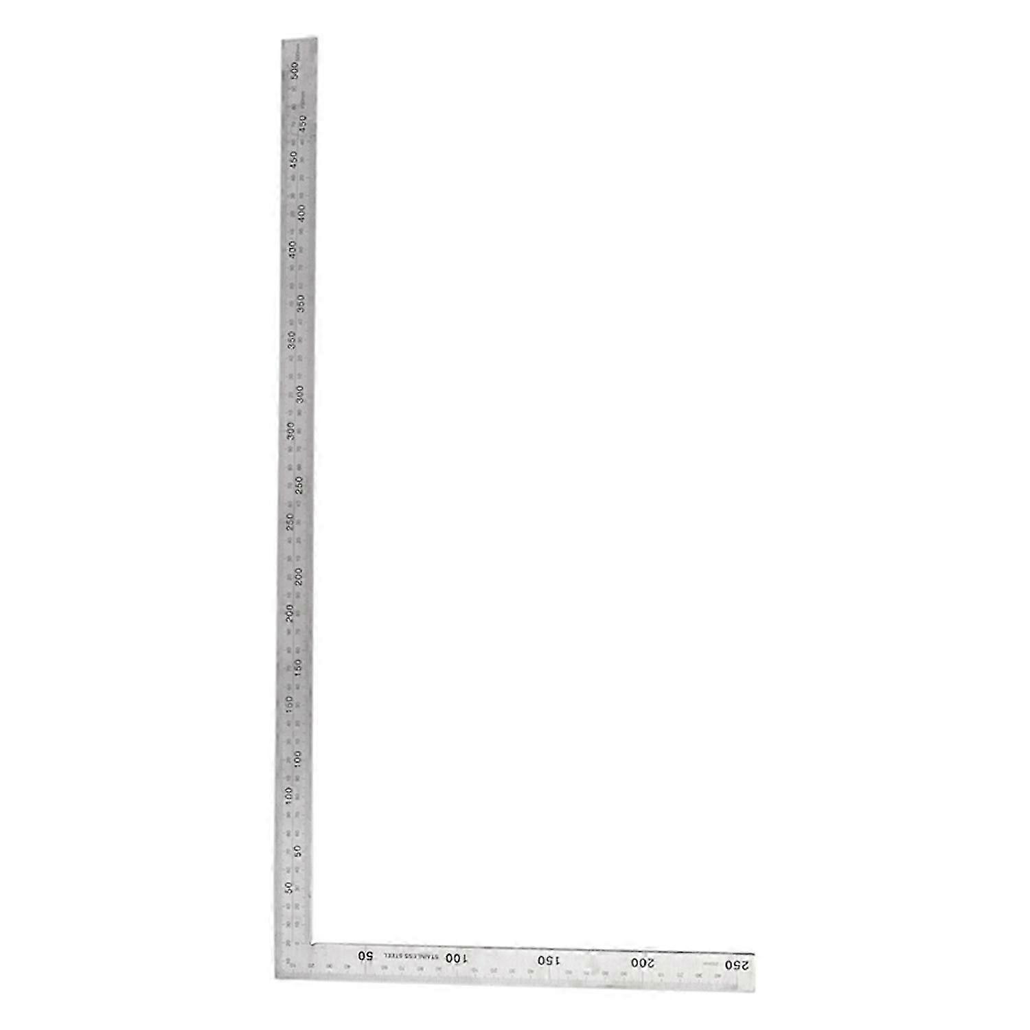 Stainless Steel 25x50cm Angle Try Square Ruler Measure Tool