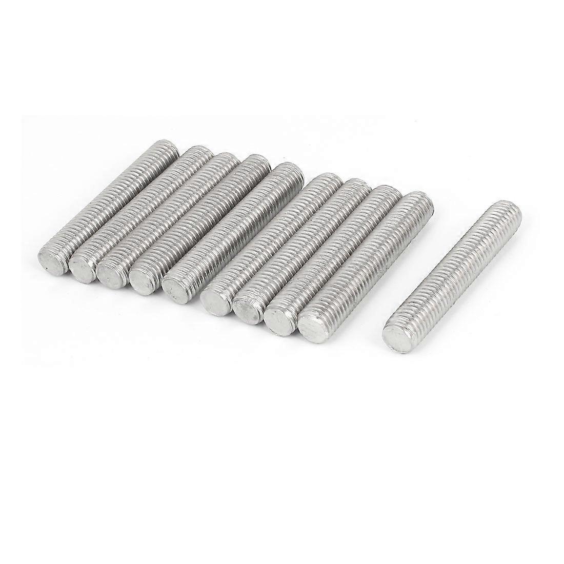 IIVVERR M12 x 70mm Metric Right Hand Thread Fully Threaded Rod Stud Fastener 10PCS