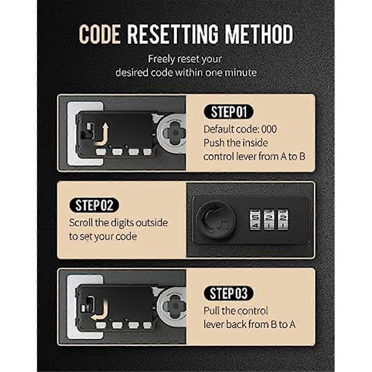 Key Cabinet with Combination Lock Wall-Mounted Key Storage Box