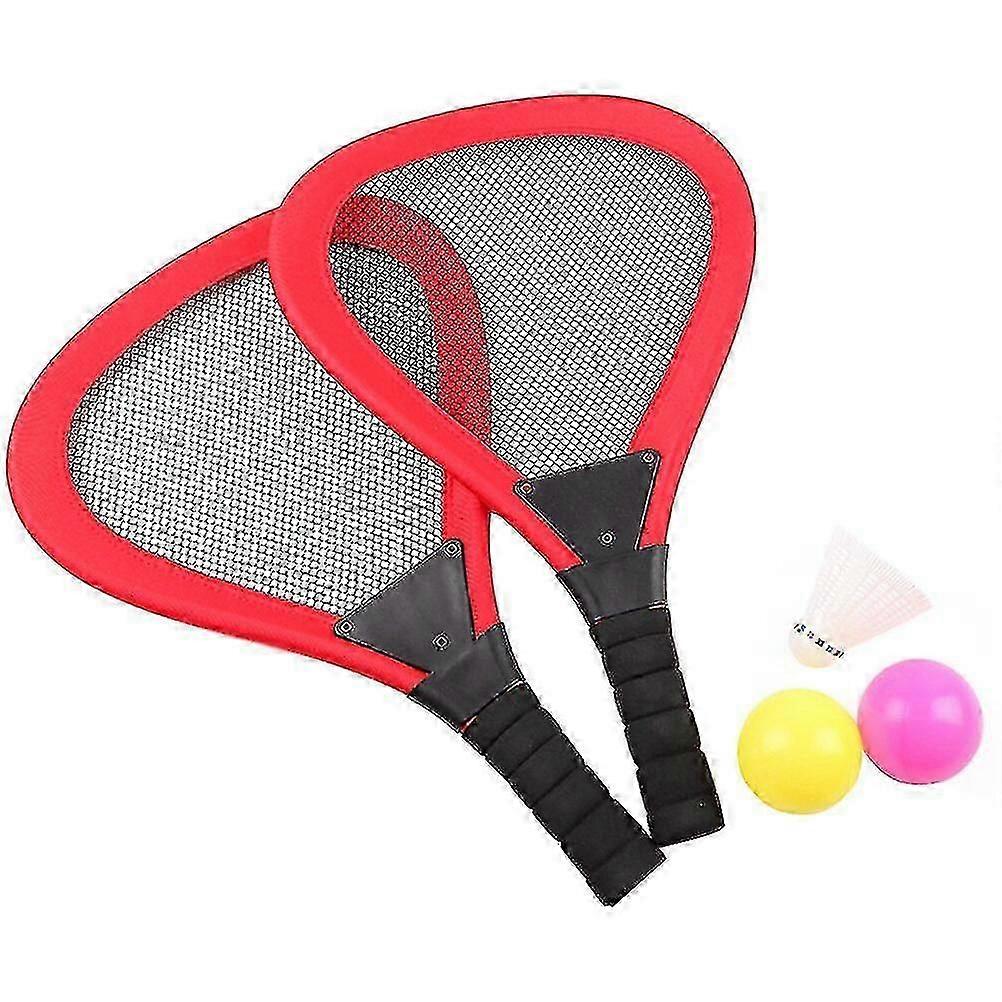 5 Pcs Kids Playset Beach Rackets Beach Racket Ball Set Beach Racket Set Paddle Ball Racket Soft Tennis Rackets