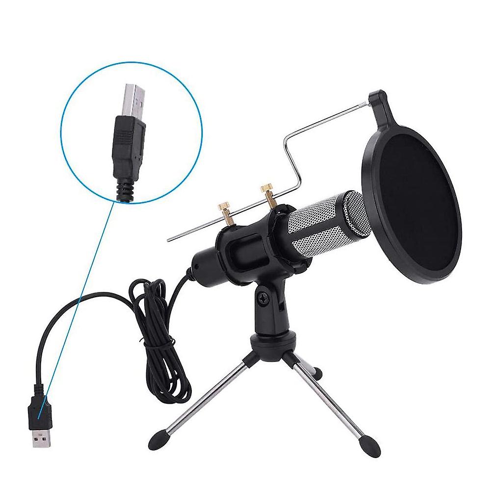 Usb Plug Condenser Microphone Usb Microphone With Tripod stand Usb Microphones For Game Chat Studio Recording Computers