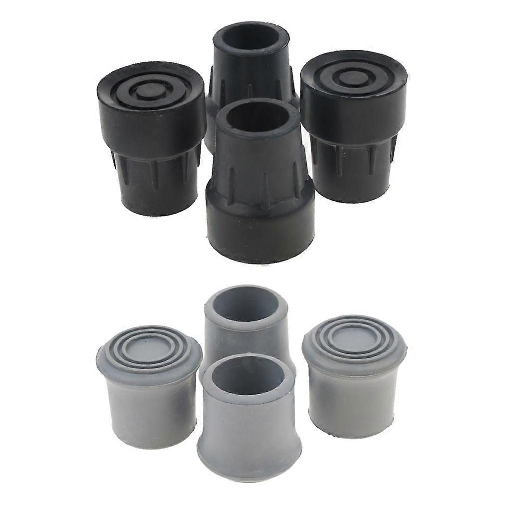 Replacement Cane Tips - 8 Pack - Rubber Crutch Tip Trekking Poles Tips Walker