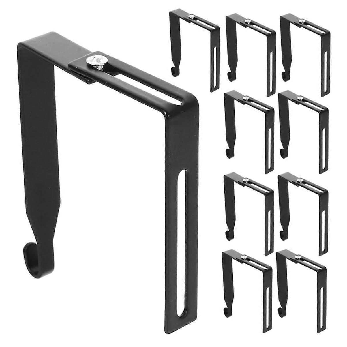 Hooks 10 Pack Home Office Hook Hangers Iron Partition Hangers for Coat Bag