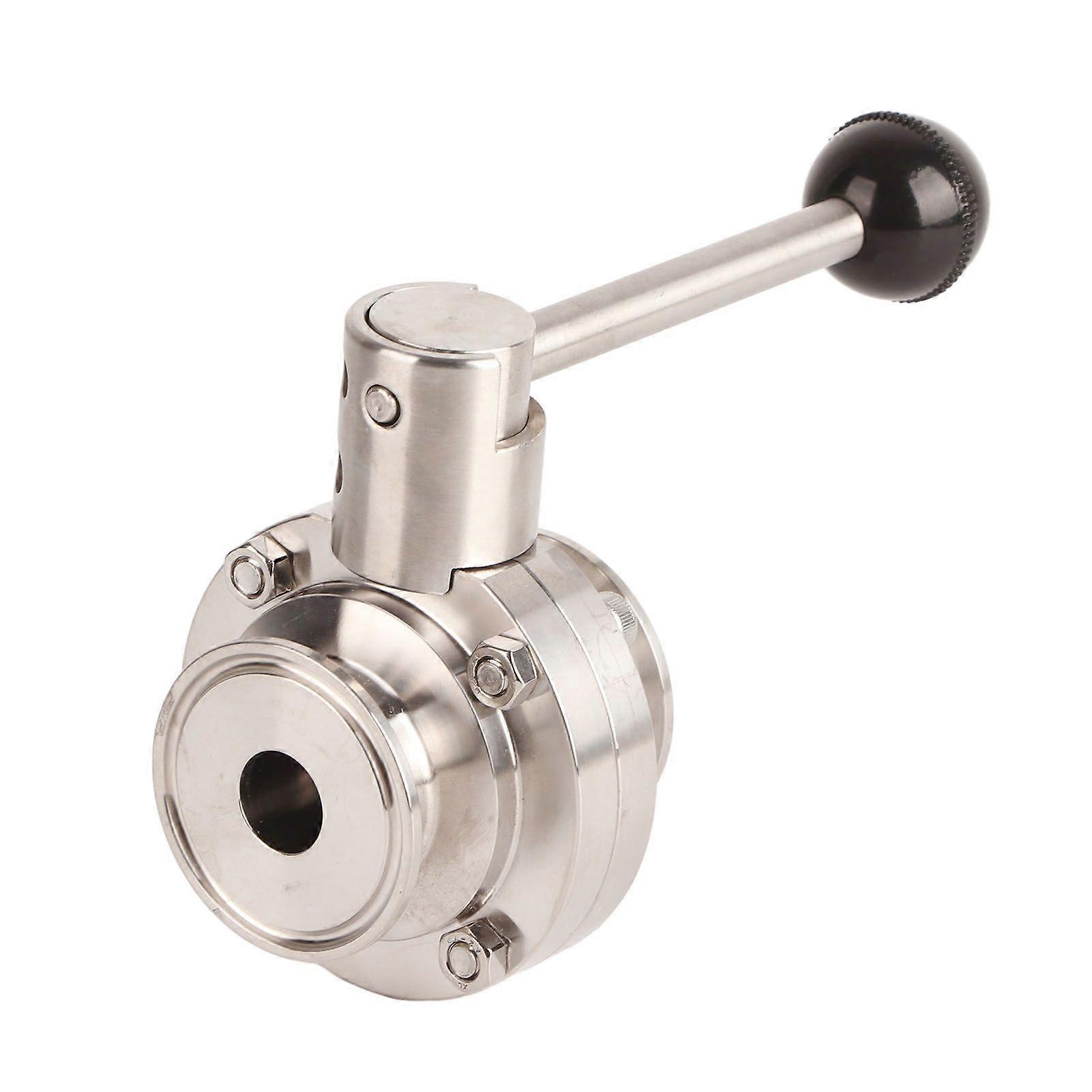 2025 Latest Model  Butterfly Tri Valve Stainless Steel Quick Connecting