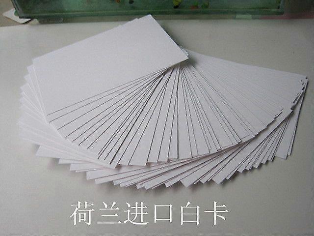 100pcs White Cardstock Blank Index Cards Learning Flashcards for Writing Drawing Note Taking Portable for Study Office Home Use