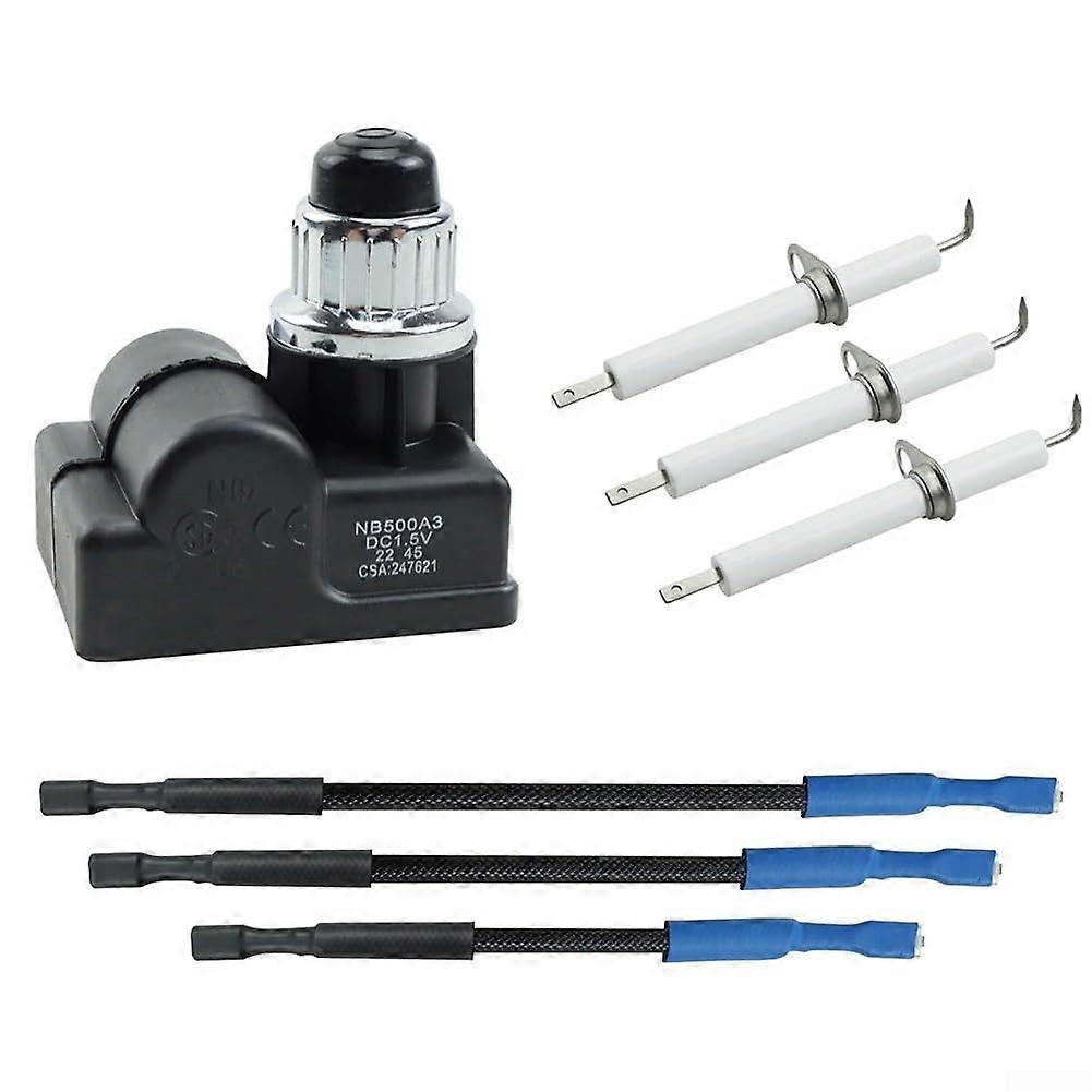 4 In 1 Grill Ignition Kit TS-IG3007 Spare Part For Pit Boss Memphis With Ceramic Electrode Wires