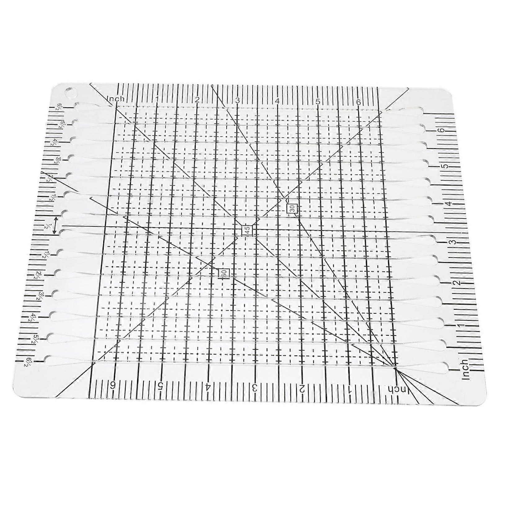 2 x Patchwork Cutting Ruler, Quilting Ruler, Professional Templates, Acrylic