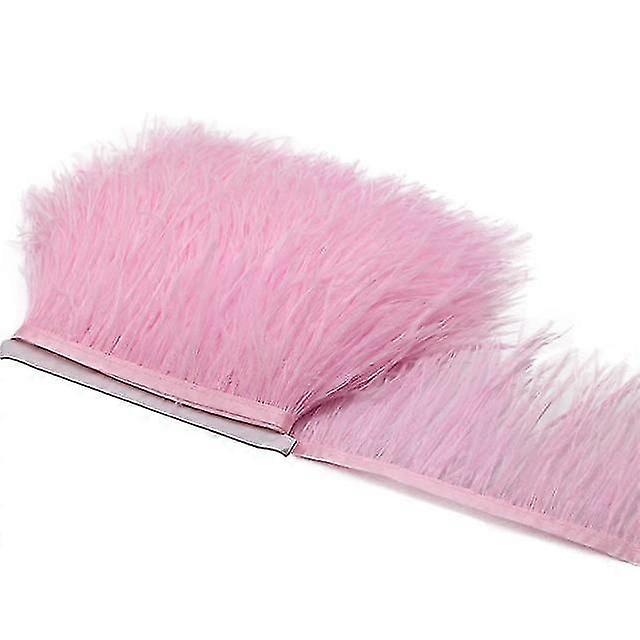 1meter Svart Struts Fjäder Frans Trim För Sömnad Fluffiga Vita Fjädrar Trimmings Festkläder Klänning Dekor Fjäderdräkt Tyg