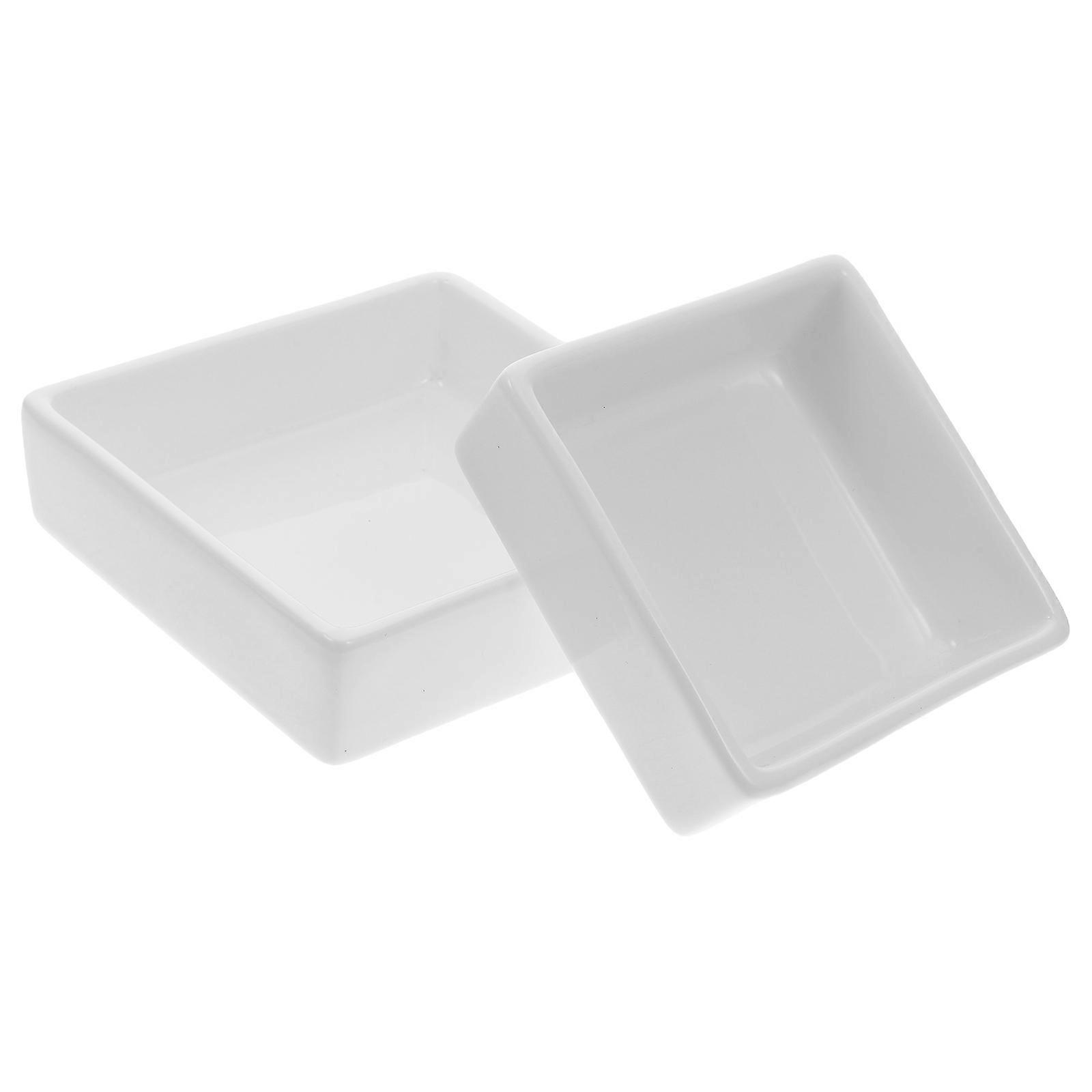 Functional Square Plates for Serving Desserts and Snacks,