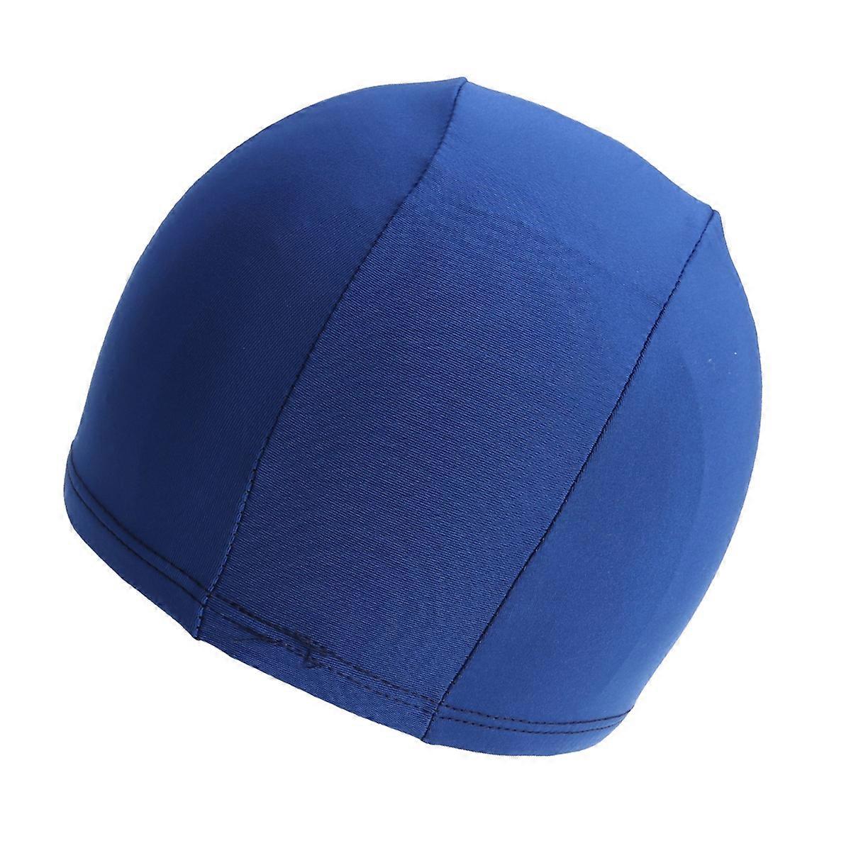 Adult Swim Polyester Fabric Swimming Hat for Men and Women – Comfortable, Lightweight, and Durable Cap for Water Sports – Dark Blue