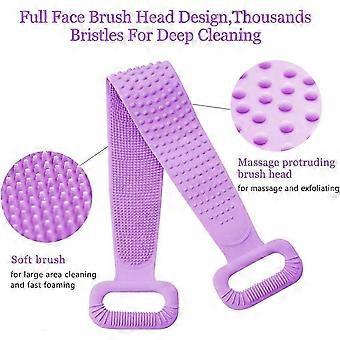 Silicone Bath Brush Body Brush Men And Women Exfoliating Body Scrub Spa Massage Skin Care Tools