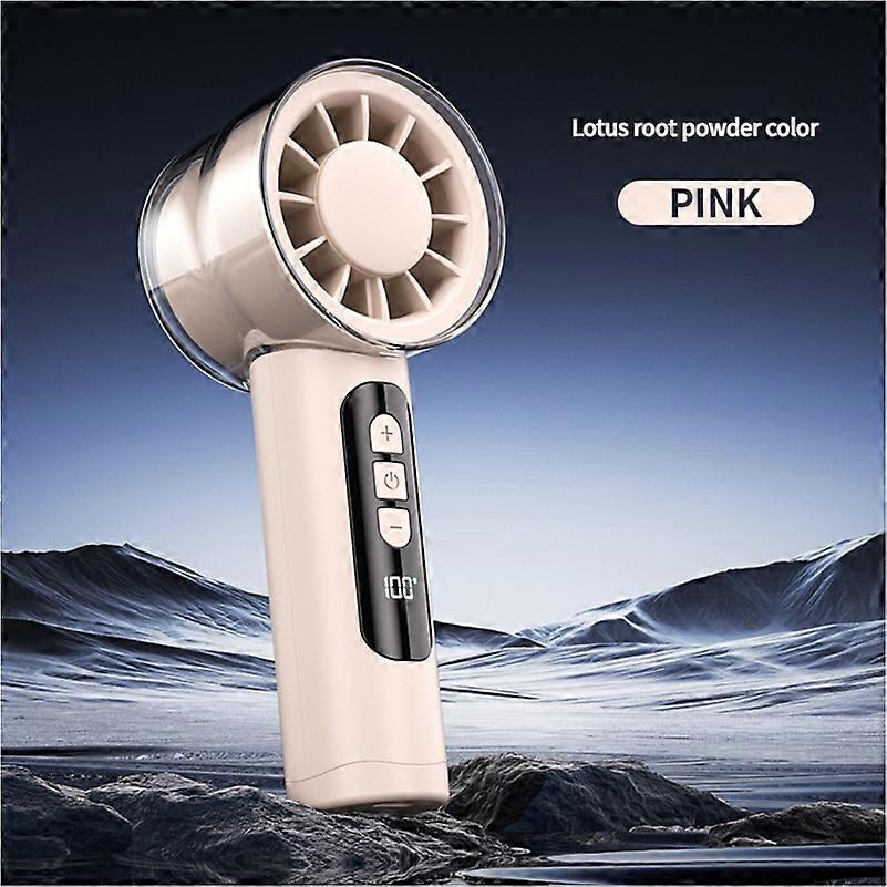 MEET SUN New Semiconductor Refrigeration High-speed Handheld Electric Fan USB Portable Rechargeable