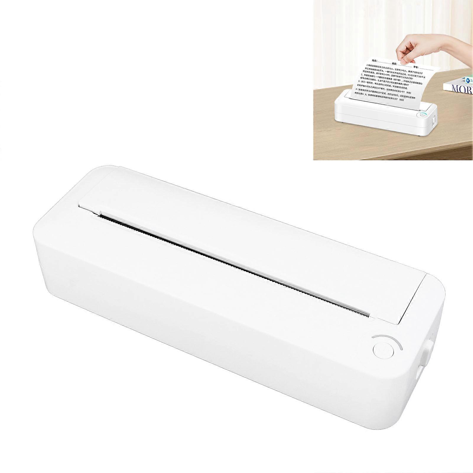 תמיכה במדפסת אלחוטית ניידת 8.5 x 11 אינץ' טלפון רב תכליתי מחשב נייד מדפסת תרמית Bluetooth לבית ספר ביתי 