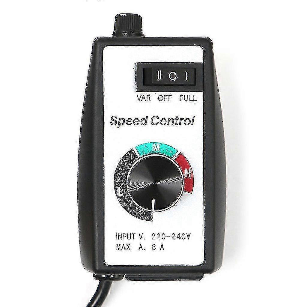 EU Plug 230V Stepless Motor Speed Controller for Fan Adjustment with Dimmer Function, Ideal Gift Choice