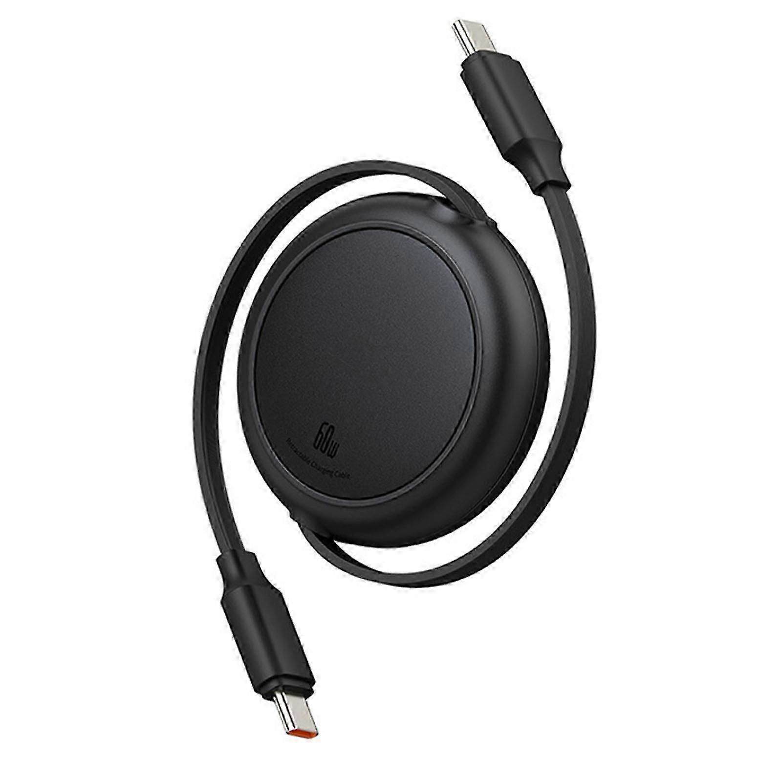 Type C Cable, Usb C Cable Cord 3.3ft Fast Charge Cord,pd60w Type C Retractable Fast Charging Datasync Cord Purple