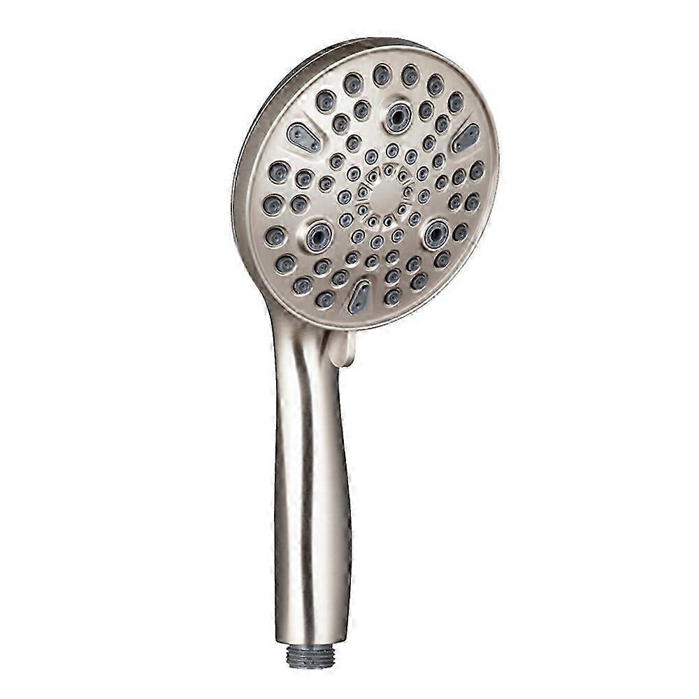 Handheld Shower with On/Off Pause Switch & Brushed Nickel High Pressure Head
