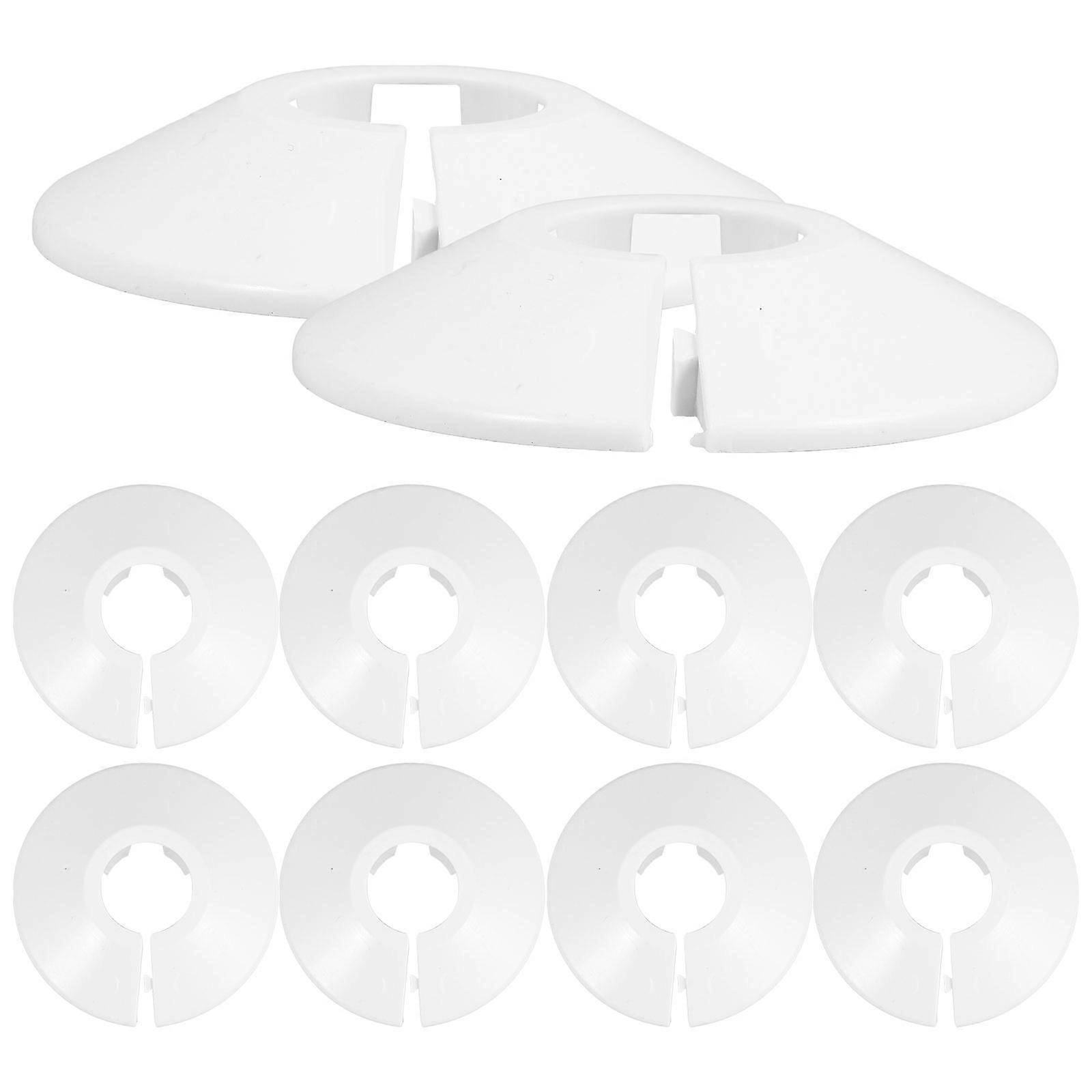 10pcs Decorative Pipe Cover for Bathroom Radiator – Durable Flange for Concealing Valves and Faucets, Easy Installation, Aesthetic and Versatile