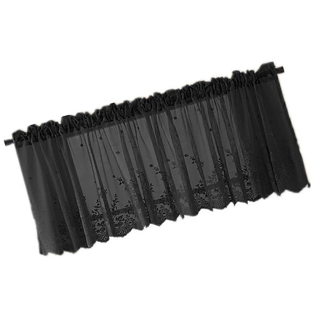 Home Decor Half Curtains Featuring Ventilated Lace Design for Small Spaces