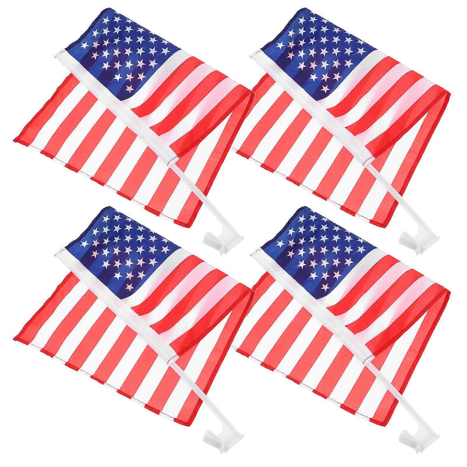 Durable Car Flags with Convenient Window Clip for Roadside Display