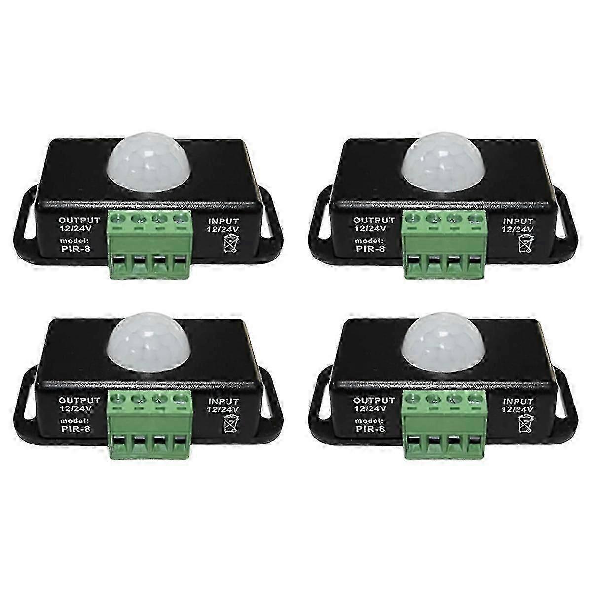 LED Motion Sensor 12V/24V DC, Motion Sensor Body Infrared Motion PIR Sensor Switch Automatic Wireles