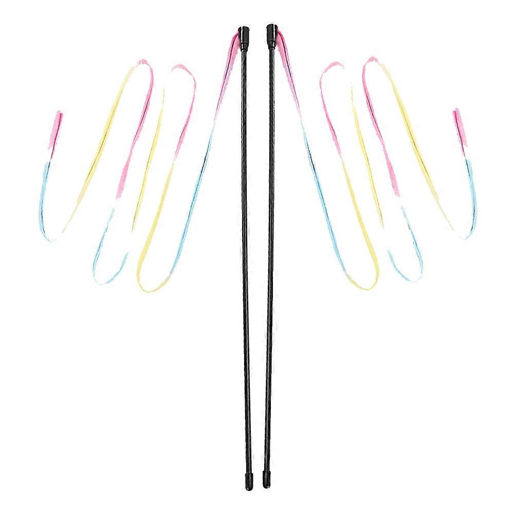 Funny Cat Toys for Pet Owners Interactive Cat Rainbow Color Strengthen Pet Relationship 2Pcs