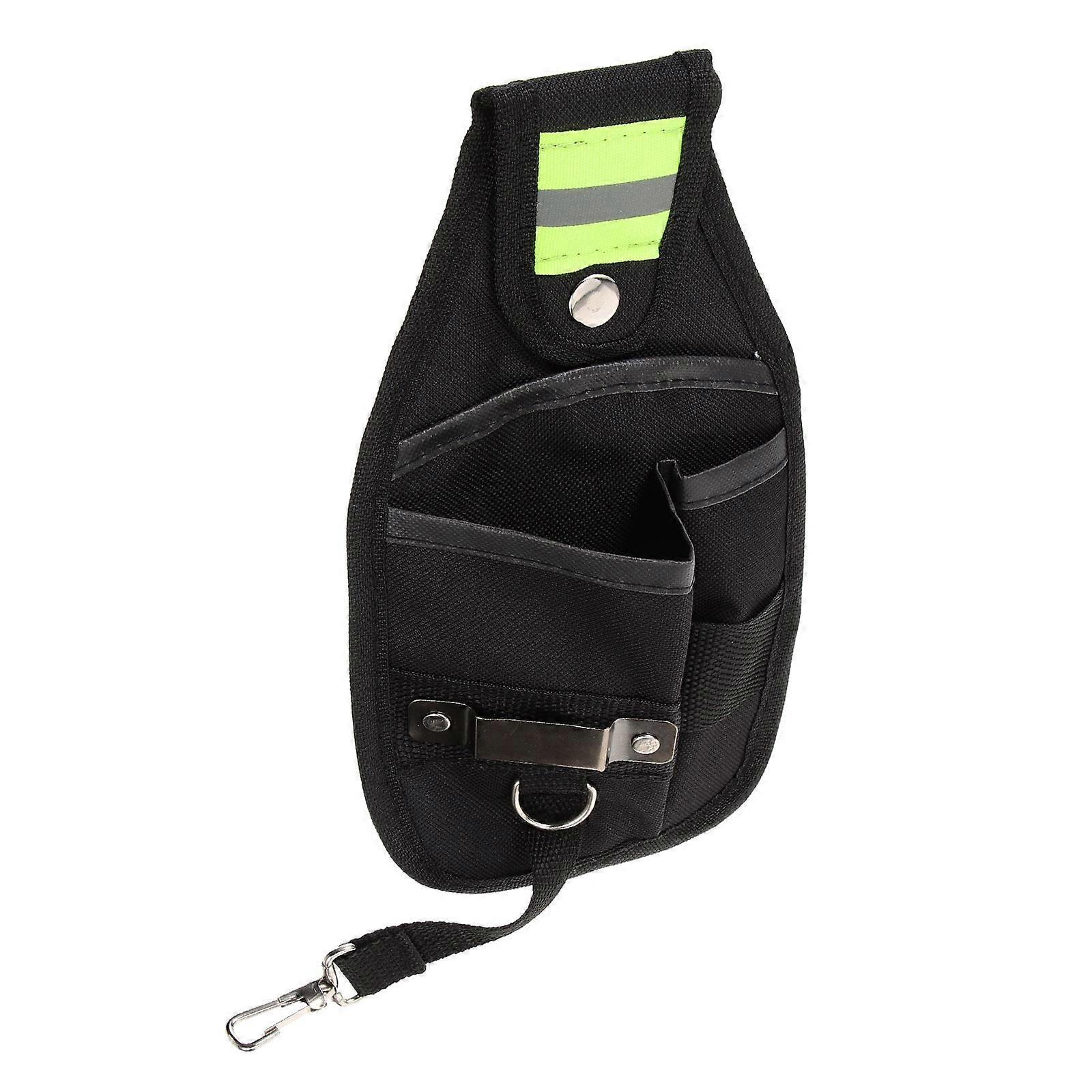 Storage Tool Bag Hardware Tool Storage Bag For Daily Use Oxford Cloth Black Waist Bag Design Tool Organization 1Set