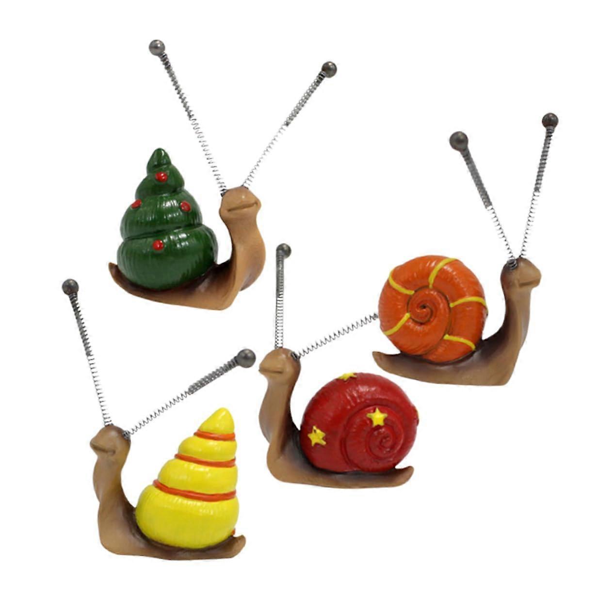 4part snail made of synthetic resin snail figure ornament for garden courtyard outdoor area