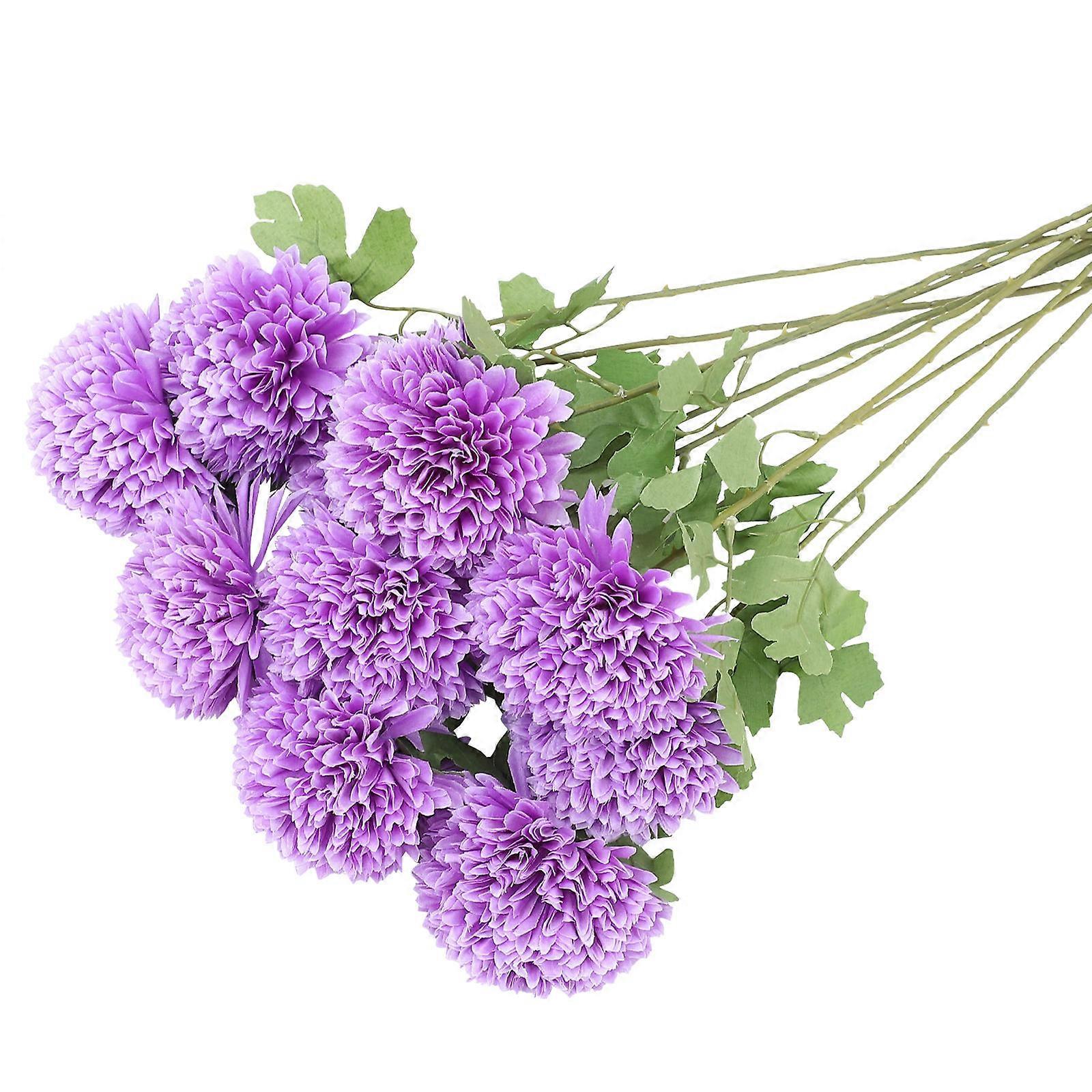 Artificial Flowers Ornamental Onion Blossom Bloom Plant Decorative Flower 10Pcs