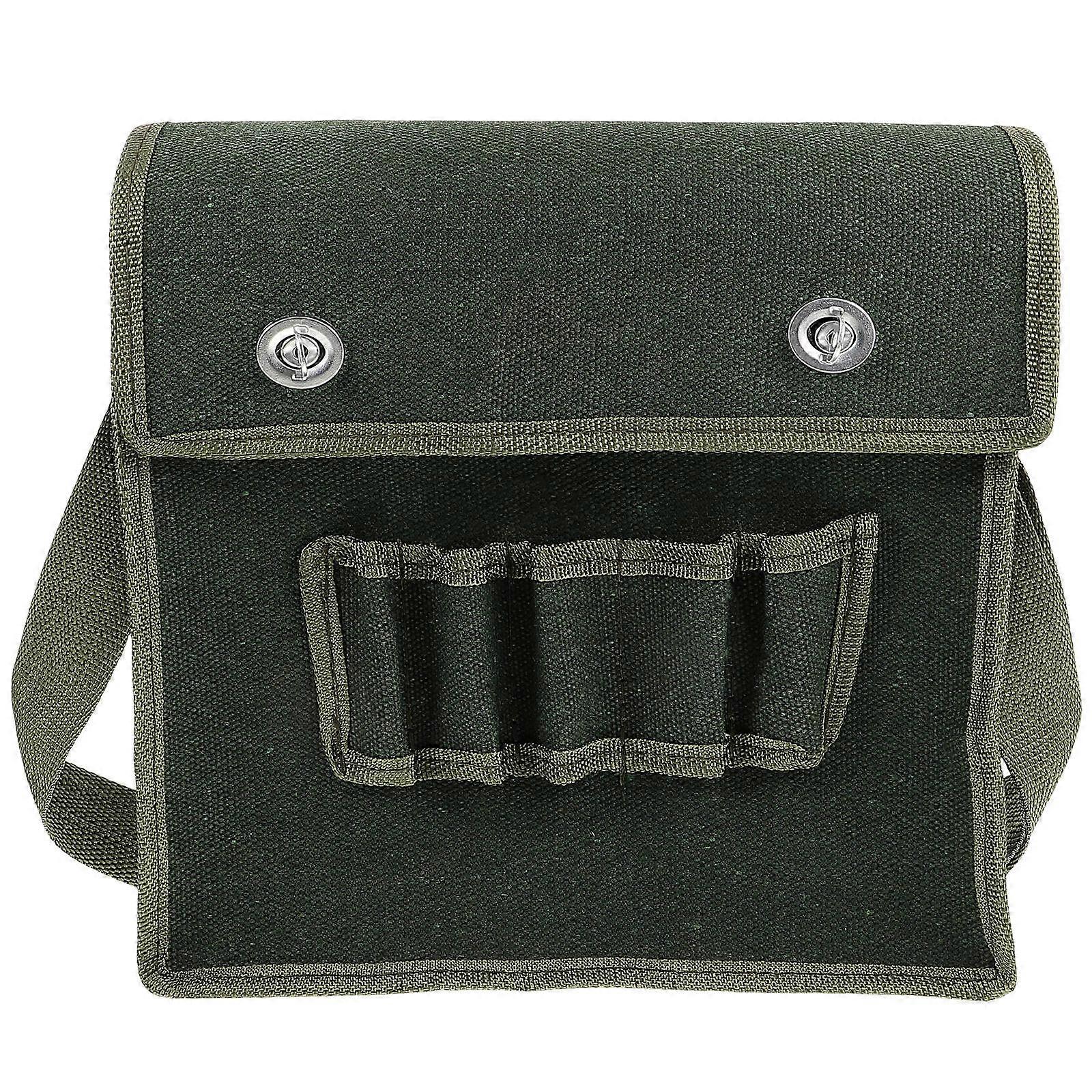Carpenter Tool Bag Tool Organizer Bag Canvas Material Rectangular Shape For Construction Sites 1Pcs