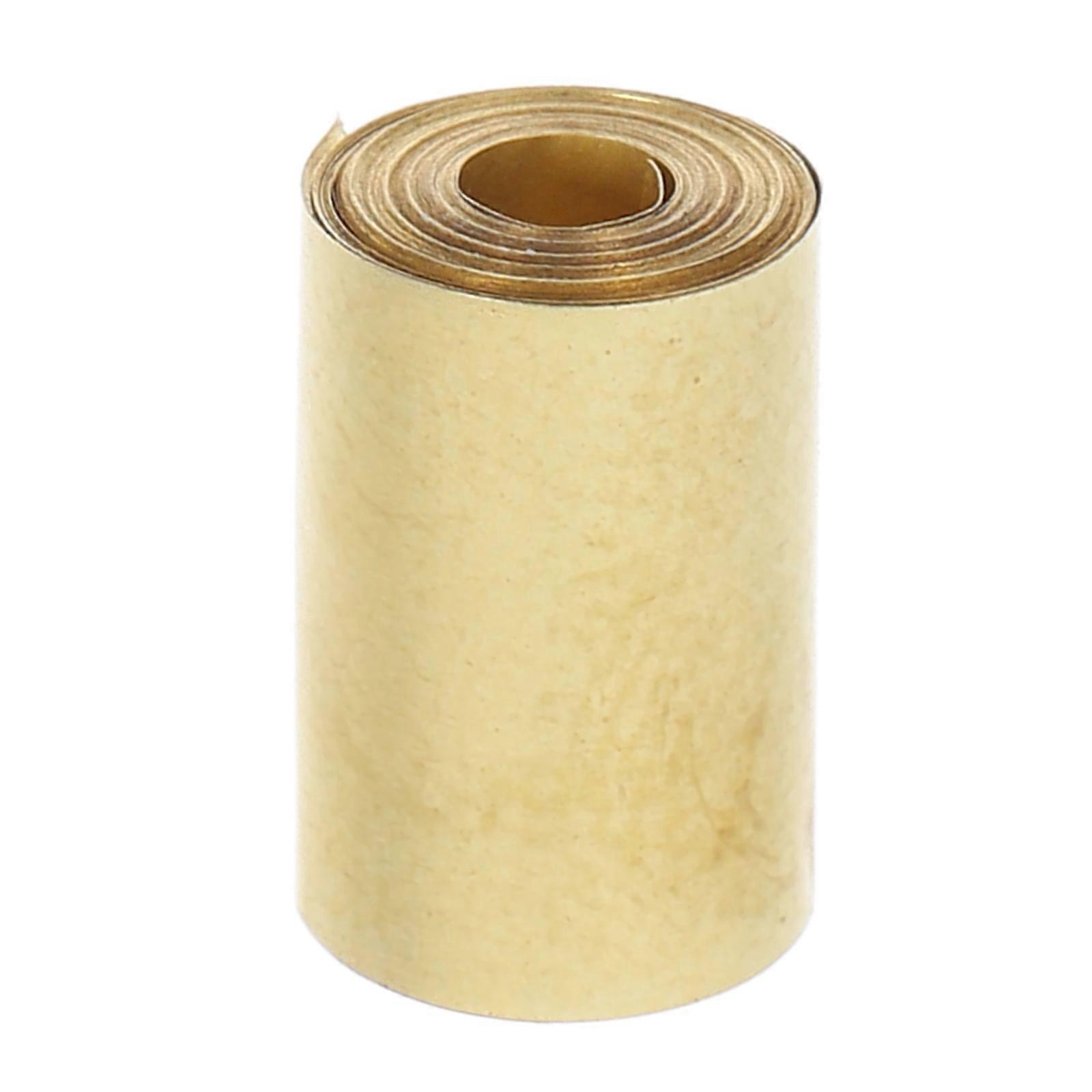 Copper Foil Sheet Roll Conductive Wear-Resistant Easy to Cut Electrical Repairs and Grounding for Crafts 100.00X1.00X0.02CM 1 Roll