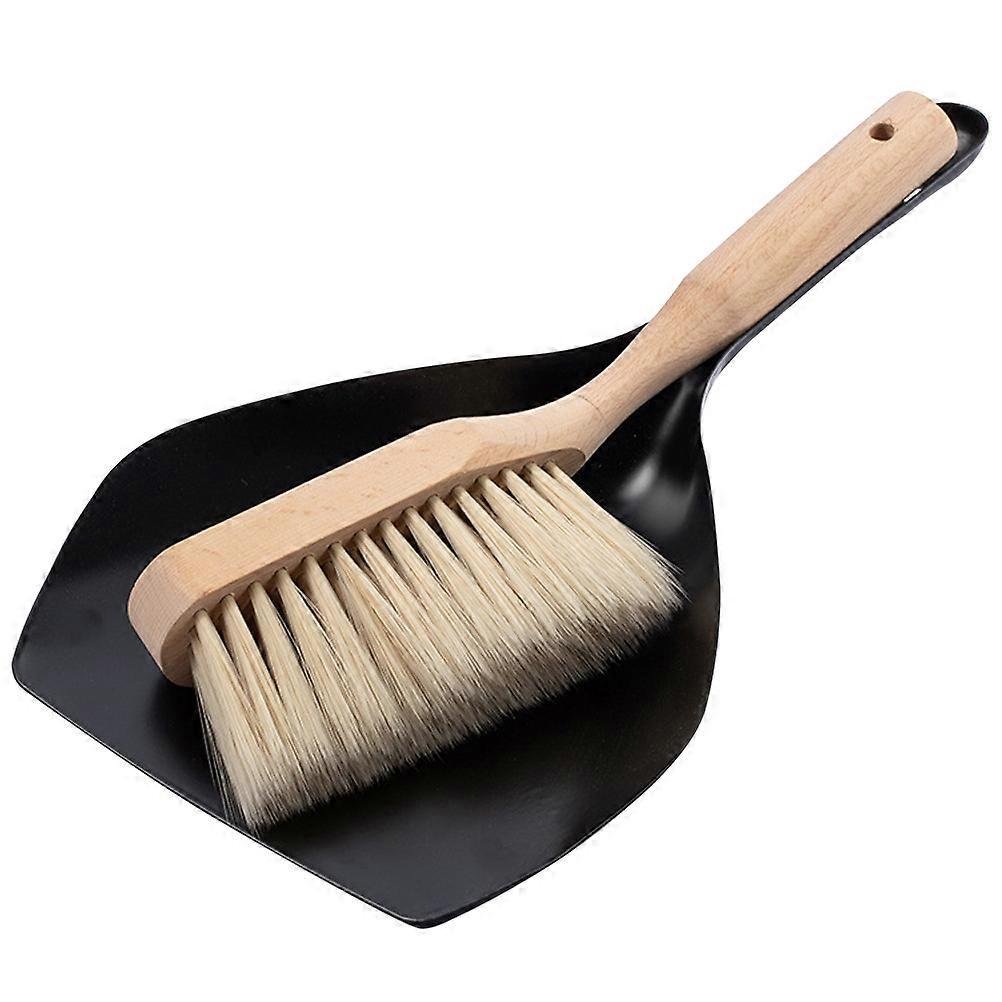 Desk Dustpan Brush Set Mini Portable Dustpan Office Use Compact Sweeping Set 2Pcs