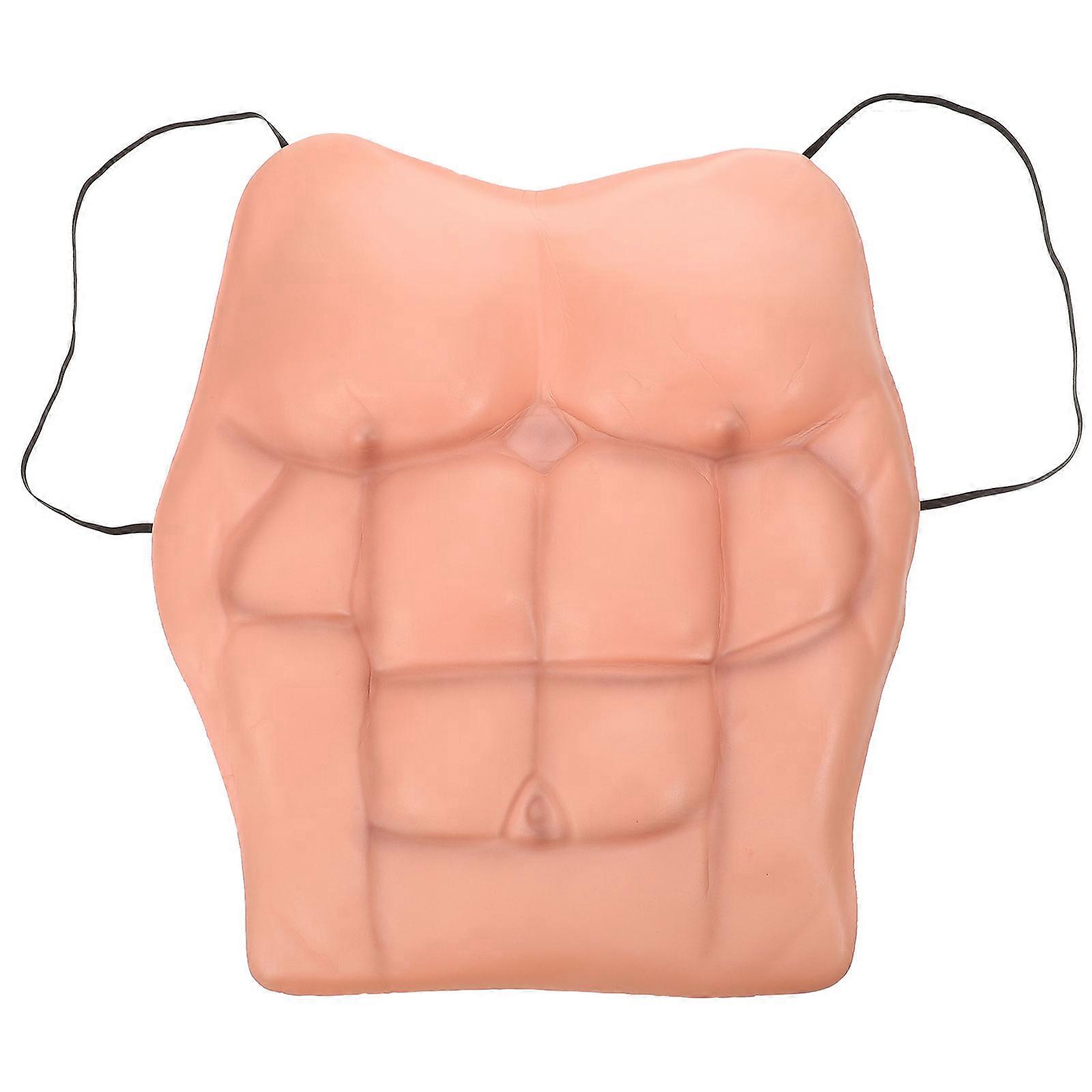 Erwachsene Muskelbrust Männliche Brustplatte Fake Anzug Multi 19,7 x 16,9 x 0,2 Zoll Kostüm 1Set