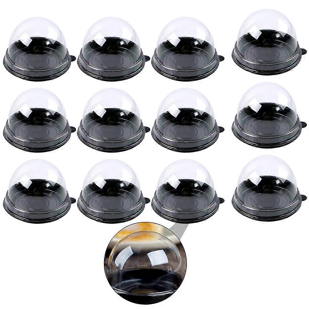 Mini Cupcake Box Sealing Performance Round Shape Black Bottom Dessert Box 200Pcs