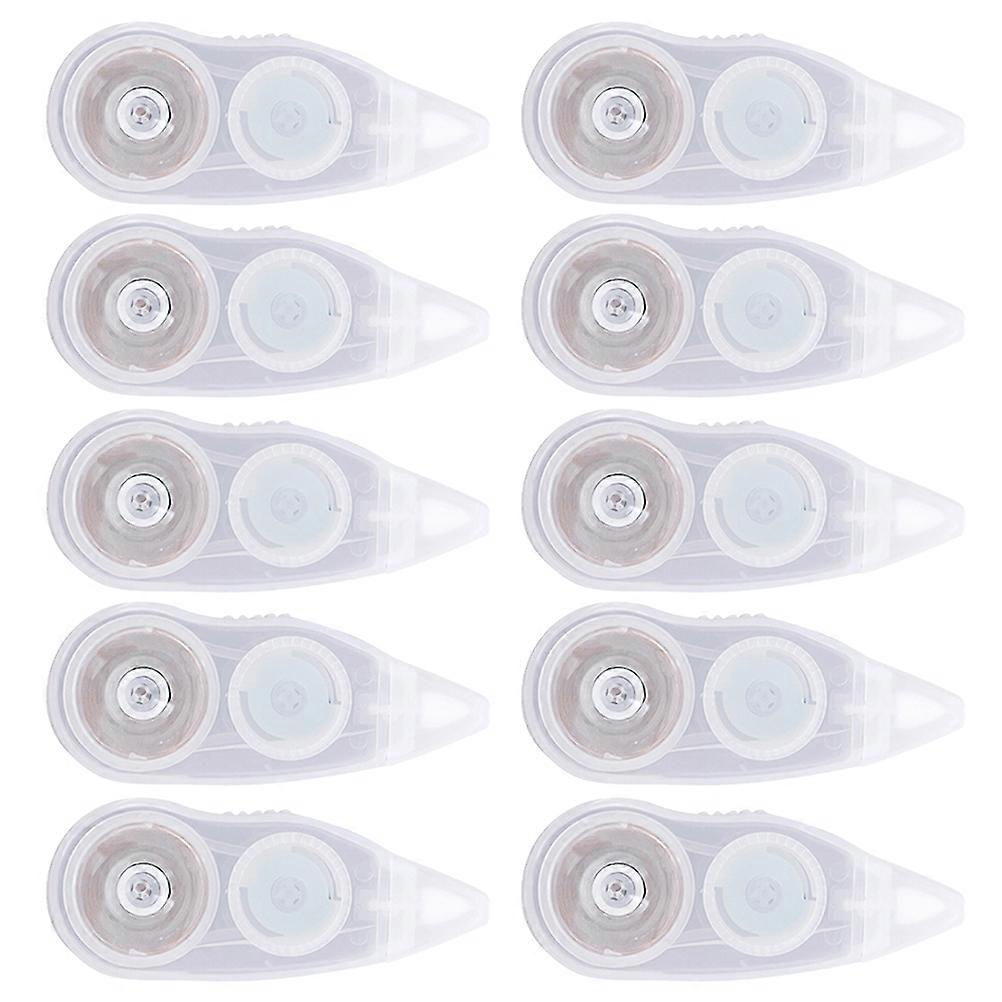 Roller Correction Tape 10Pcs White for Students Use with Tape Eraser Function Instantly Correct